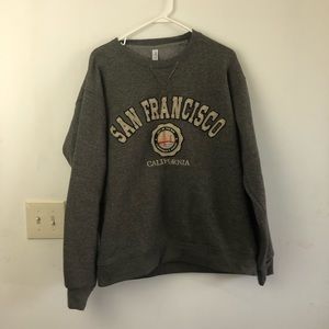 San Francisco Fisherman’s Wharf Grey Crew Neck